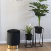 House Nordic Pots &agrave; fleurs 2 pcs Lena Noir