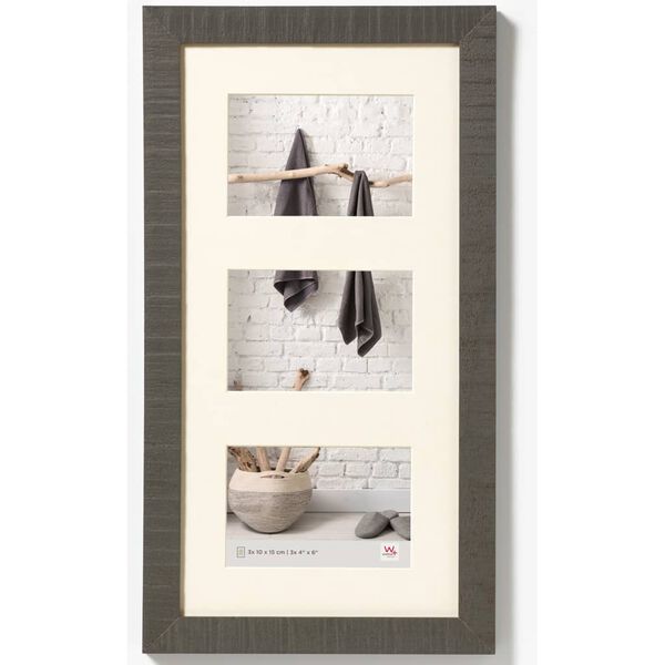 Walther Design Cadre photo Home 3x10x15 cm Gris