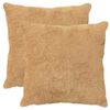 vidaXL Housse de coussin 2 pc HEERLEN Taupe 65 x 65 cm