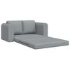 vidaXL Canap&eacute;-lit pliant Gris clair 148 x 71 x 83 cm tissu