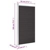 vidaXL Panneau de cl&ocirc;ture WPC 95x186 cm Noir