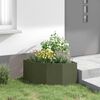 vidaXL Jardinière d'Angle Vert olive 60 x 60 x 35 cm Acier