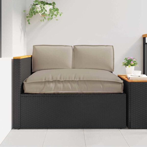 vidaXL Set de coussins de palette 3 pcs Taupe 120 x 80 x 12 cm