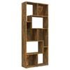 vidaXL Biblioth&egrave;que Ch&ecirc;ne fum&eacute; 67x24x161 cm Bois d'ing&eacute;nierie