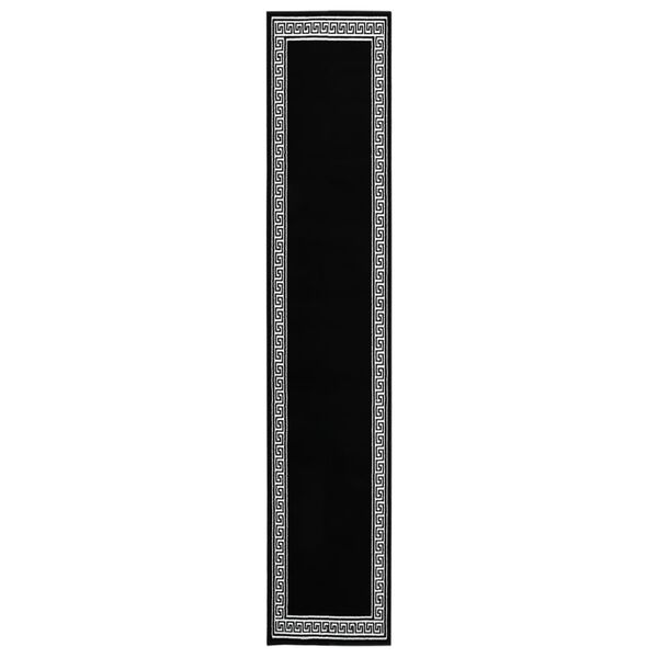vidaXL Tapis BCF Noir avec motif 60x450 cm
