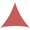 vidaXL Voile d'ombre 2 x 2 x 2 m HDPE Triangulaire Terre cuite