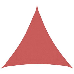 vidaXL Voile d'ombre 2 x 2 x 2 m HDPE Triangulaire Terre cuite