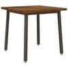 vidaXL Table &agrave; manger carr&eacute;e 80 x 80 x 75 cm Bois d'Acacia Massif