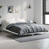 vidaXL Cadre de lit sans matelas blanc 140x190 cm bois d'ingénierie