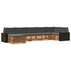 vidaXL Ensemble de canap&eacute;s d'ext&eacute;rieur 7 pcs Naturel et Anthracite