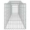 vidaXL Paniers à gabions arqués 4 pcs 400x50x60/80 cm Fer galvanisé
