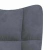 vidaXL Fauteuil relaxant Gris fonc&eacute; 62 x 68,5 x 105 cm Velours