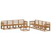 vidaXL Ensemble de canap&eacute;s d'ext&eacute;rieur 9 pcs Naturel