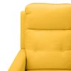 vidaXL Fauteuil de massage Jaune Tissu