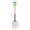 vidaXL Ensemble d'outils de jardinage 4 pcs Acier et bois de fr&ecirc;ne