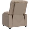 vidaXL Fauteuil de massage &eacute;lectrique Cappuccino Similicuir