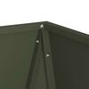 vidaXL Jardini&egrave;re 2 pcs Vert olive 50 x 50 x 75 cm Acier