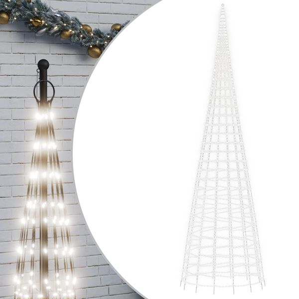 vidaXL Sapin de No&euml;l &agrave; LED 3000 LED blanc 800 cm