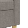 vidaXL Ensemble de canapés 3 pcs avec coussins décoratifs taupe tissu