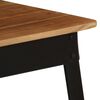 vidaXL Table &agrave; manger Bois d'acacia massif et acier 75x75x76 cm