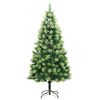 vidaXL Sapin de Noël artificiel à charnières avec support 240 cm