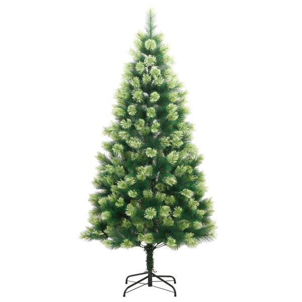 vidaXL Sapin de Noël artificiel à charnières avec support 240 cm