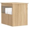 vidaXL Meuble de cage pour chiens chêne sonoma 55x75x65 cm