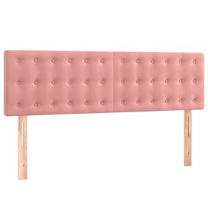 vidaXL T&ecirc;tes de lit Rose 144 x 5 x 78/88 cm Velours