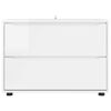 vidaXL Armoire de rangement Blanc brillant 80 x 48 x 57 cm