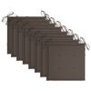 vidaXL Chaises de jardin et coussins lot de 8 Bois acacia solide Gris