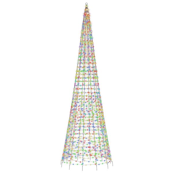 vidaXL Sapin de No&euml;l &agrave; LED 1534 LED color&eacute; 500 cm