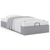vidaXL Cadre de lit ottoman sans matelas gris clair 80x200 cm tissu