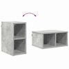 vidaXL Armoire suspendue avec stockage Gris b&eacute;ton 20 x 29,5 x 40 cm