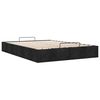 vidaXL Cadre de lit ottoman sans matelas noir 140x200 cm tissu