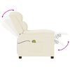 vidaXL Fauteuil de massage Crème Similicuir