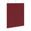 vidaXL Store pliss&eacute; rouge bordeaux 105x150 cm largeur du tissu 104,4cm