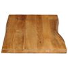 vidaXL Dessus de table 100x60x3,8 cm bord vivant bois massif manguier