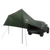 vidaXL Auvent de v&eacute;hicule avec toit Vert arm&eacute;e 518 x 580 x 215 cm