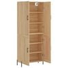 vidaXL Buffet haut Ch&ecirc;ne sonoma 69,5x34x180 cm Bois d'ing&eacute;nierie
