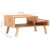 vidaXL Table basse 100x50x45 cm Bois d'acacia massif