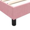 vidaXL Sommier &agrave; lattes de lit avec matelas et LED rose 120x210 cm velours