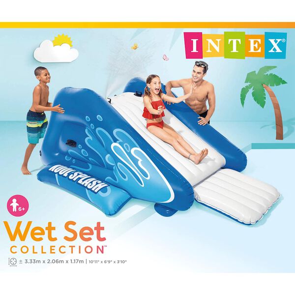 Intex Toboggan aquatique gonflable Kool Splash Bleu