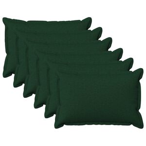 vidaXL Housse de coussin 6 pcs HOUTEN Vert fonc&eacute; 40 x 60 cm
