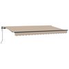 vidaXL Auvent R&eacute;tractable Beige 400 x 200 cm tissu