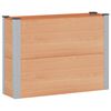vidaXL Jardini&egrave;re sur&eacute;lev&eacute;e Marron 100 x 30 x 72 cm alu.