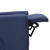vidaXL Fauteuil de massage Bleu Tissu