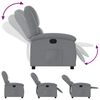 vidaXL Fauteuil inclinable Gris clair Tissu