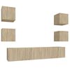 vidaXL Ensemble de meubles TV 6 pcs Ch&ecirc;ne sonoma Bois d'ing&eacute;nierie