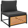 vidaXL Salon de jardin avec coussins 10 pcs bois d'acacia solide