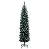 vidaXL Sapin de Noël artificiel mince 150 LED 150 cm